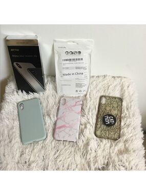 SET of 3 I Phone 10/XS phone cases